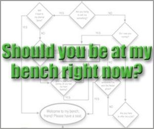 Should You Be at My Bench Right Now? (Probably Not)
