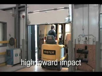 The Impactable Breakaway Door which can withstand forklift impact