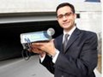 Hand-held scanner assesses integrity of concrete structures