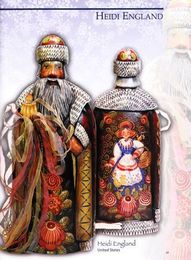 How to paint mod style Christmas flowers from the book Celebrate St. Nicholas