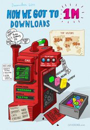 1 000 000 downloads for GrabCAD models