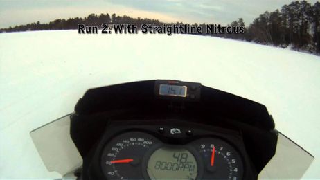 Straightline Performance Nitrous System on a Ski-doo 800 E-TEC in 550ft.