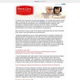 Hear what senior and healthcare professionals have to say about us...
