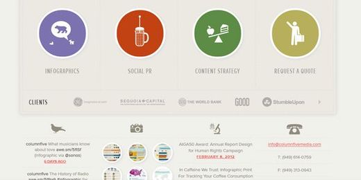 22 Inspiring Examples of Circular Elements in Web Design