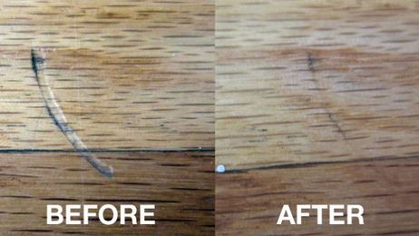 Remove Scratches and Dents in Hardwood Floors with an Iron
