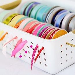 Upcycle: Turn an Oatmeal Box Into a Pretty Ribbon Holder