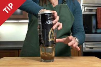 How to Pour the Perfect Pint of Guinness from a Can