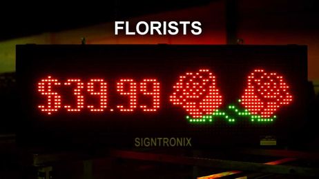 LED Sign Messages for Florists and Nurseries