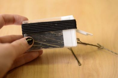 Store bobby pins in a tic tac container