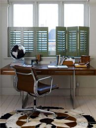 Add style with Plantation Shutters.