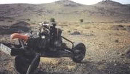 Real-Life ‘Tony Stark’ Builds Motorcycle From A Broken Car To Escape Desert