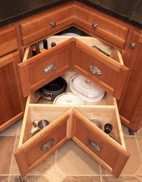 Corner Cabinet Solution: Weird Yet Oddly Awesome Corner Drawers
