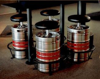 KegStool Makes A Comfy Bar Stool Out Of Empty Beer Kegs