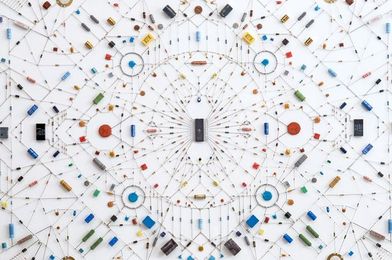 Technological Mandalas Made from Soldered Computer and Radio Components