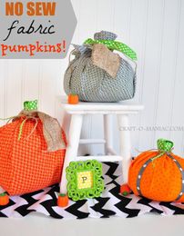 No Sew Pumpkin Tutorial