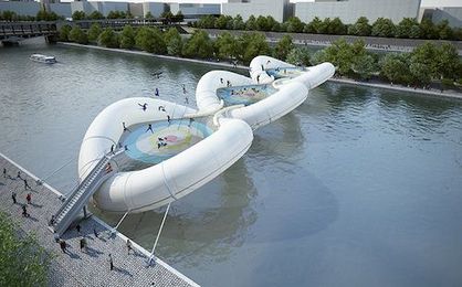 Trampoline bridge would be the best-ever way to get across a river