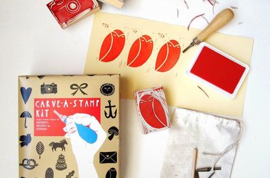 A D.I.Y. Kit for Carving Your Own Rubber Stamps