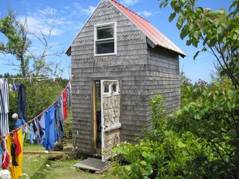 Shed home on the island of Monhegan, Maine.
...