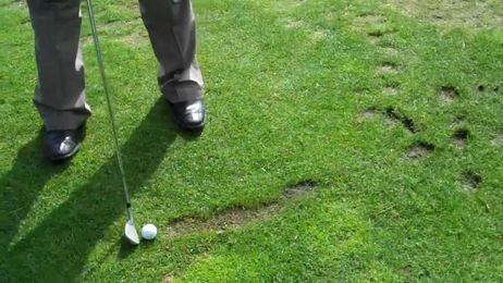 How to take proper divots on the driving range