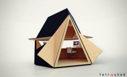 Tetra-Shed May Just Be the Coolest Office Cubicle Ever