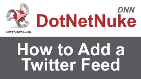 DNN Tutorial: How to add a Twitter Feed to a DotNetNuke Website