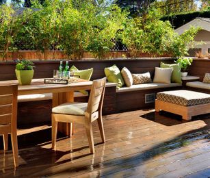 Spring Patio Fix-Ups: 9 Wonderful Ways With Built-in Benches