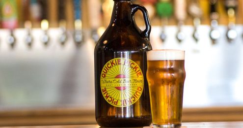 A Kwik-E-Mart... with more than two dozen taps