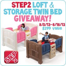 Step2 Loft & Storage Twin Bed Giveaway (Ends 8/18)