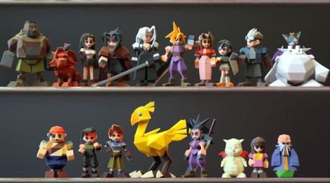 3D printing used to perfectly recreate Final Fantasy VII characters
