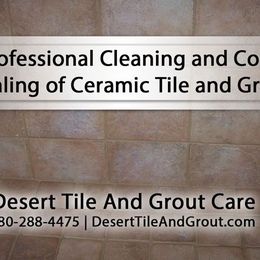 Professional Cleaning and Color Sealing of Ceramic Tile and Grout