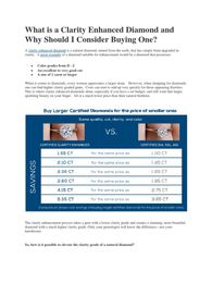 What is a Clarity Enhanced Diamond and Why Should I Consider Buying One