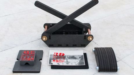 A Tiny Letterpress Printer Made By a 3D Printer