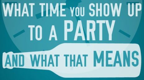 What Time You Show Up to a Party And What That Means