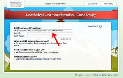 How to Link Knowledge Guru to an LRS with Experience API