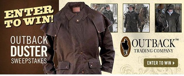 Take Cover! Enter to win an Outback Duster + BOGO Tarps