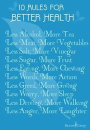 Rules For Better Health