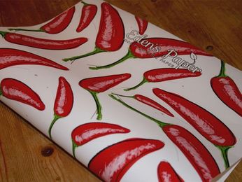 Unwrap presents, plant broccoli with the paper