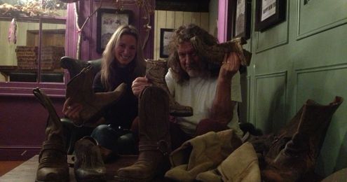 Making friends with unusual funghi and famous footwear