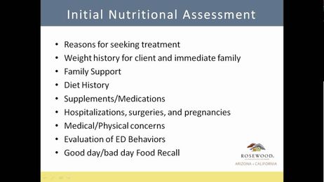 When It Really Is About the Food: Nutritional Issues for Eating Disorders