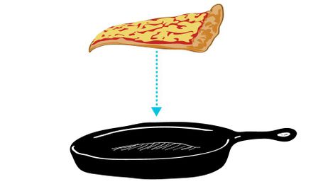 ​The Way to Reheat Pizza Is in a Skillet