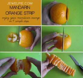 How To Eat A Mandarin Orange Without Peeling It With Your Fingers