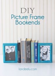 Decorating with Picture Frame Bookends