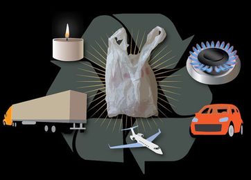 Plastic Bags Can be Recycled Into Diesel Fuel
