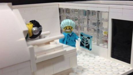 Lego MRI scan model to help children