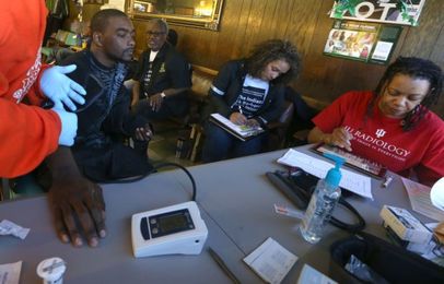 Black barbers educate men with health screenings