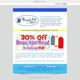 Flash Sale!  30% Extra Off Bonded Nylon Thread!
