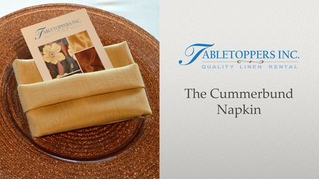 How to Fold a Cummerbund Napkin