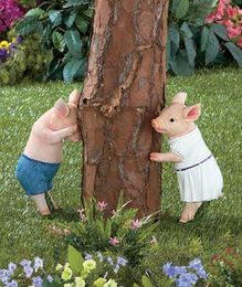 Hide & Seek Pig Statues