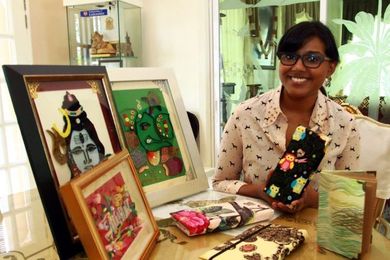 Dr S. Bharathi wants to share art of paper quilling with children