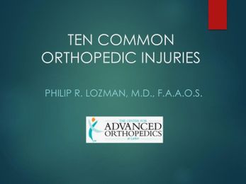 Ten Common Orthopedic Injuries